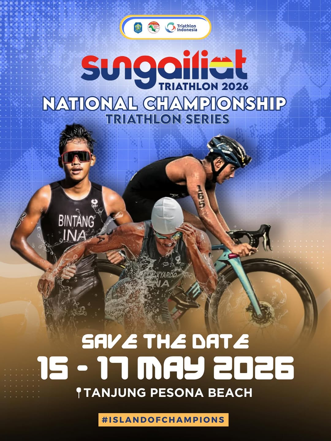 STAY CLOSE TO THE ACTION! 🚩
Booking kamar kamu di Tanjung Pesona untuk Sungailiat Triathlon 2026 sekarang juga!
🔥 Kamar Terbatas!
🎁 Ada Diskon Khusus menantimu!

#sungailiat #sungailiattriathlon #tanjungpesona #sungailiat_bangka